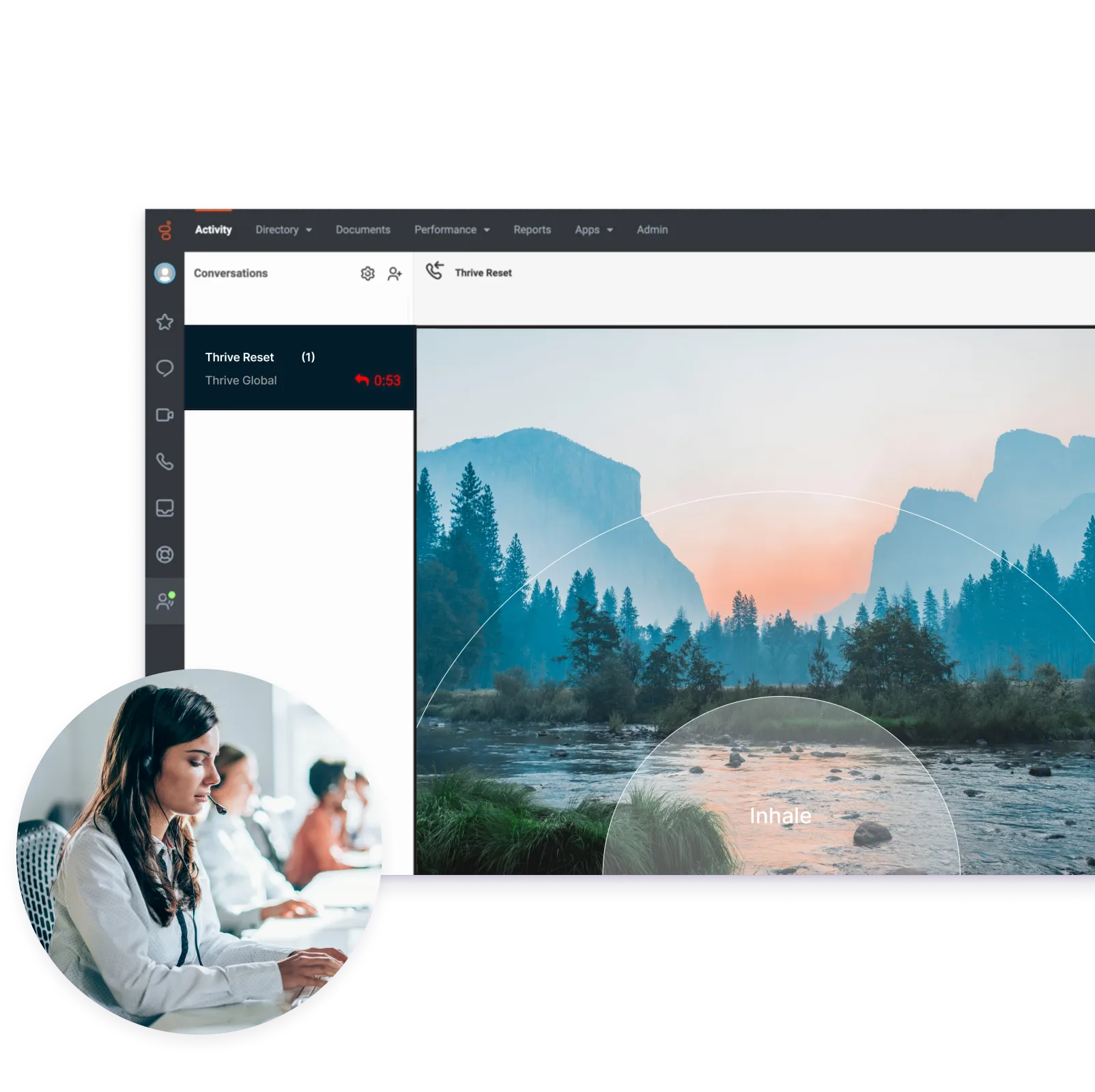 The Thrive Platform drives productivity through well-being.